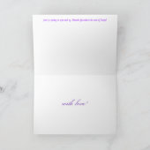 ハトとバラ カード (内部)