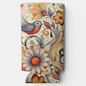 ハトとフローラデザイン夏 スリム缶クーラー (裏面)