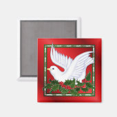 ハトとホリー マグネット (正面/裏面)