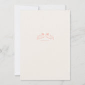 ハトとロマンスの招待状 招待状 (裏面)