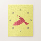 ハトと平和のサイン ジグソーパズル (縦)