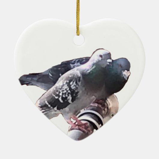 ハトと花の記念日 セラミックオーナメント (裏面)