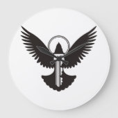 ハトと鍵 ラージ壁時計 (正面)