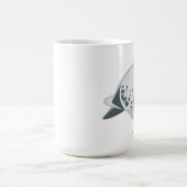 ハトによってはマグが夢を見ます コーヒーマグカップ (中央)