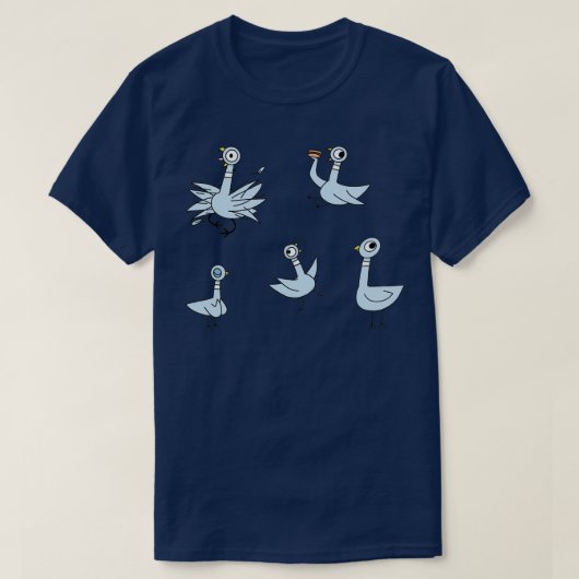 ハトにバスを運転させないで1 Tシャツ (デザイン正面)