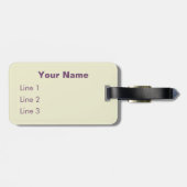 ハトに接吻しているレトロ愛鳥 ラゲッジタグ (裏面横)