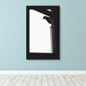 ハトのぞき キャンバスプリント (インサイチュ (ウッドフロア))