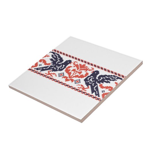 ハトのカップル タイル (側面)