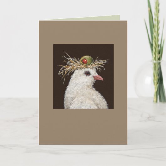 ハトのカードを輝かせる カード (正面)