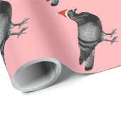 ハトのクリスマスラッピング紙 ラッピングペーパー (ロールコーナー)