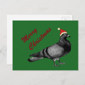 ハトのクリスマス シーズンポストカード (正面/裏面)