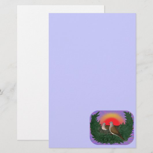 ハトのネスト 便箋 (正面/裏面)