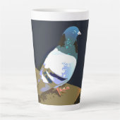 ハトのマグカップ カフェラテマグ (正面)