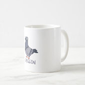 ハトのマグカップ コーヒーマグカップ (正面右)