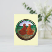 ハトのマフ2 ポストカード (スタンド正面)