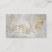 ハトの名刺を持っている天使 名刺 (裏面)