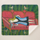 ハトの女の子 | Morris Hirshfield | シェルパブランケット (正面(横))