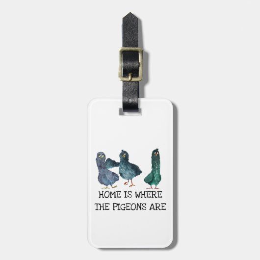ハトの家 ラゲッジタグ (正面縦)