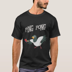 ハトの恋人遊のピンポン運動 Tシャツ