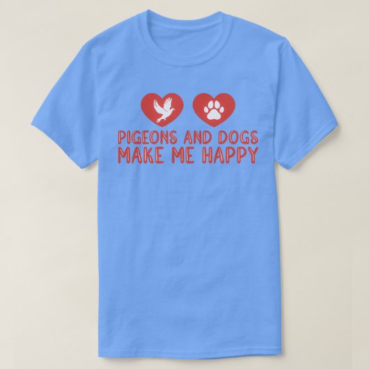 ハトの恋人10 Tシャツ (デザイン正面)