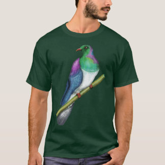 ハトの木の木の木Kreruニュージーランドの鳥 Tシャツ