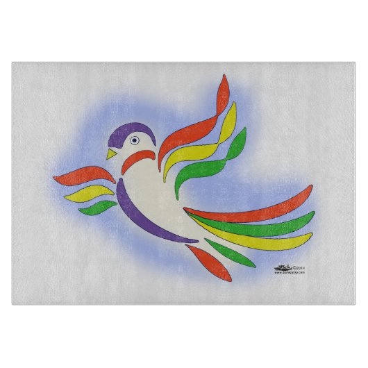 ハトの様式鳥 カッティングボード (正面)