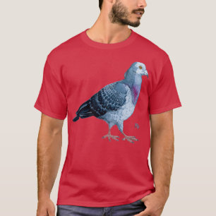 ハトの水色 Tシャツ
