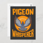 ハトの白鳥観察の鳩の飼い主 ポストカード (正面/裏面)