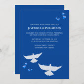 ハトの結婚式 招待状 (正面/裏面)