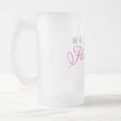 ハトの群のフラミンゴがあって下さい フロストグラスビールジョッキ (左)