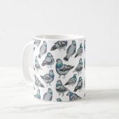 ハトの群れ コーヒーマグカップ (正面左)