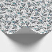 ハトの群れ ラッピングペーパー (角)