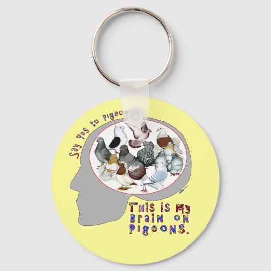 ハトの脳 キーホルダー (正面)