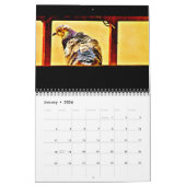 ハトの芸術 カレンダー (1月 2026)