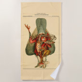 ハトの解剖学 ビーチタオル (正面)