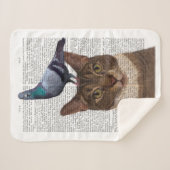 ハトの頭の猫 シェルパブランケット (正面(横))