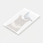 ハトの頭の猫 ポストイット (アングル)