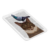 ハトの頭の猫 マグネット (右側)