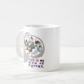 ハトの頭脳 コーヒーマグカップ (正面左)