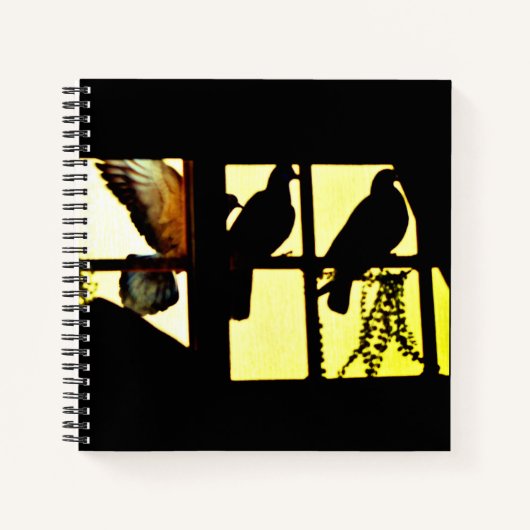 ハトの飛行中 ノートブック (正面)