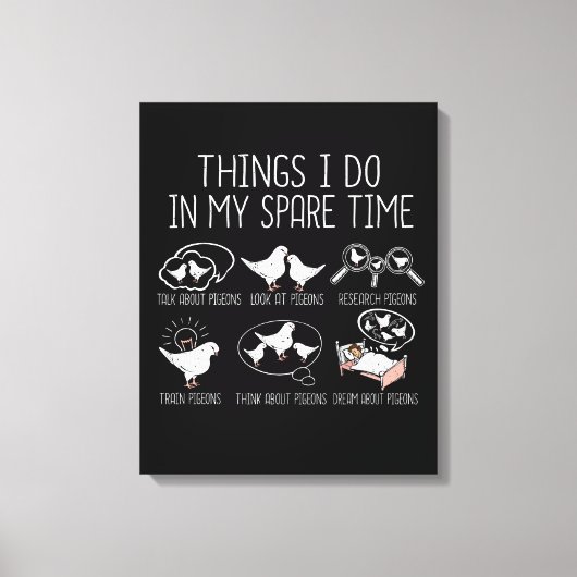 ハトの飼育ハトのレーシングギフトメンズキングハト キャンバスプリント (正面)