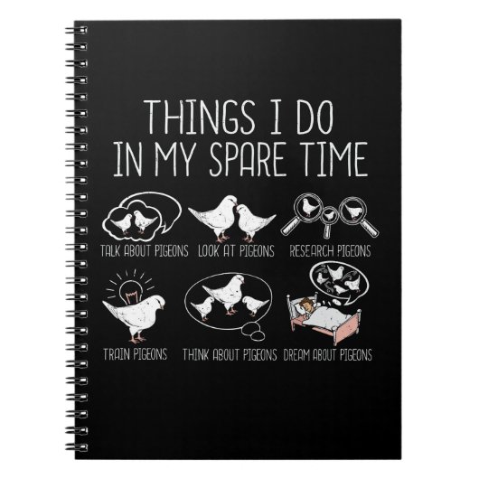 ハトの飼育ハトのレーシングギフトメンズキングハト ノートブック (正面)