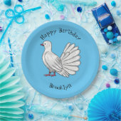 ハトの鳥の漫画イラストレーション ペーパープレート (パーティー)