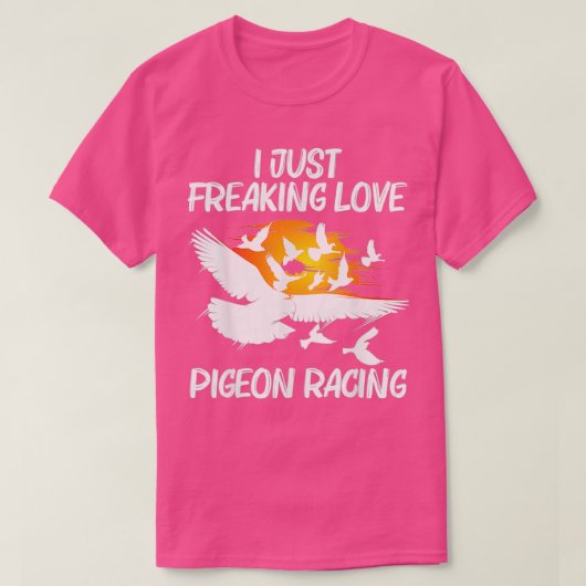 ハトの鳥を飼う人への贈り物3 Tシャツ (デザイン正面)