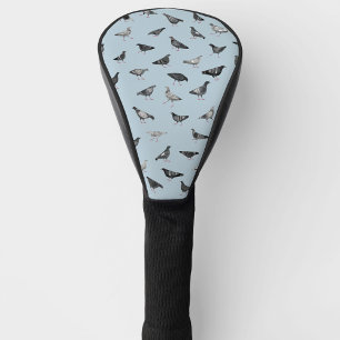 ハトの鳥パターン ゴルフヘッドカバー