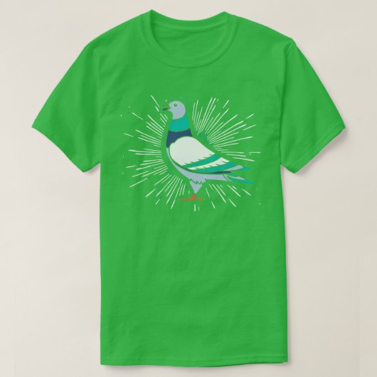 ハトの鳥 Tシャツ (デザイン正面)