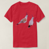ハトの鳥 Tシャツ (デザイン正面)