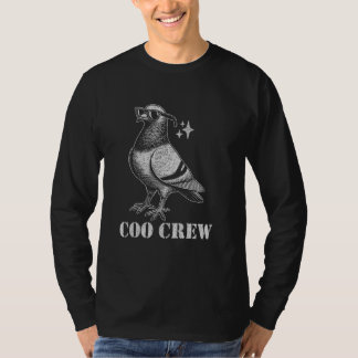 ハトの鳴き声クルーのグラフィック バードウォッチャーのパパ Tシャツ
