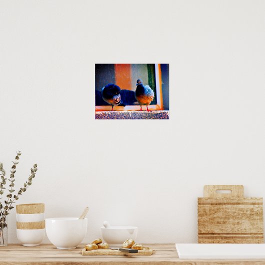 ハトの鳴き声 ポスター (キッチン)