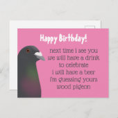 ハトはがき ポストカード (正面/裏面)